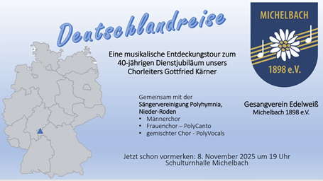 Konzert "Deutschland-Reise" am 08.11.2025